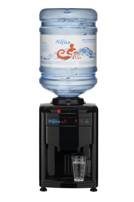 Amazone tafelmodel flessenkoeler Koud-Ongekoeld Black