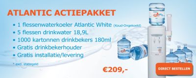 Atlantic Wasserspender weiss für Gallonen Kalt-Raumtemp. Aktionspaket 1